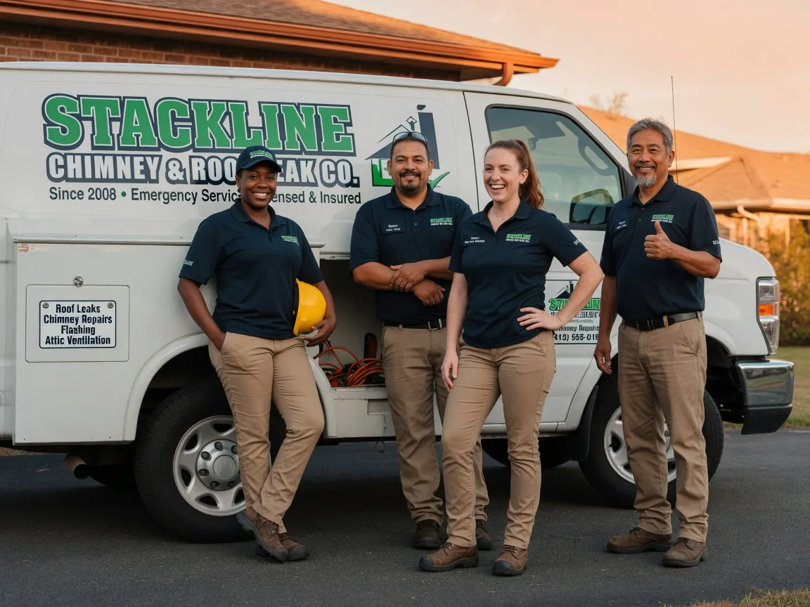 Chimney flashing repair company in Start, LA